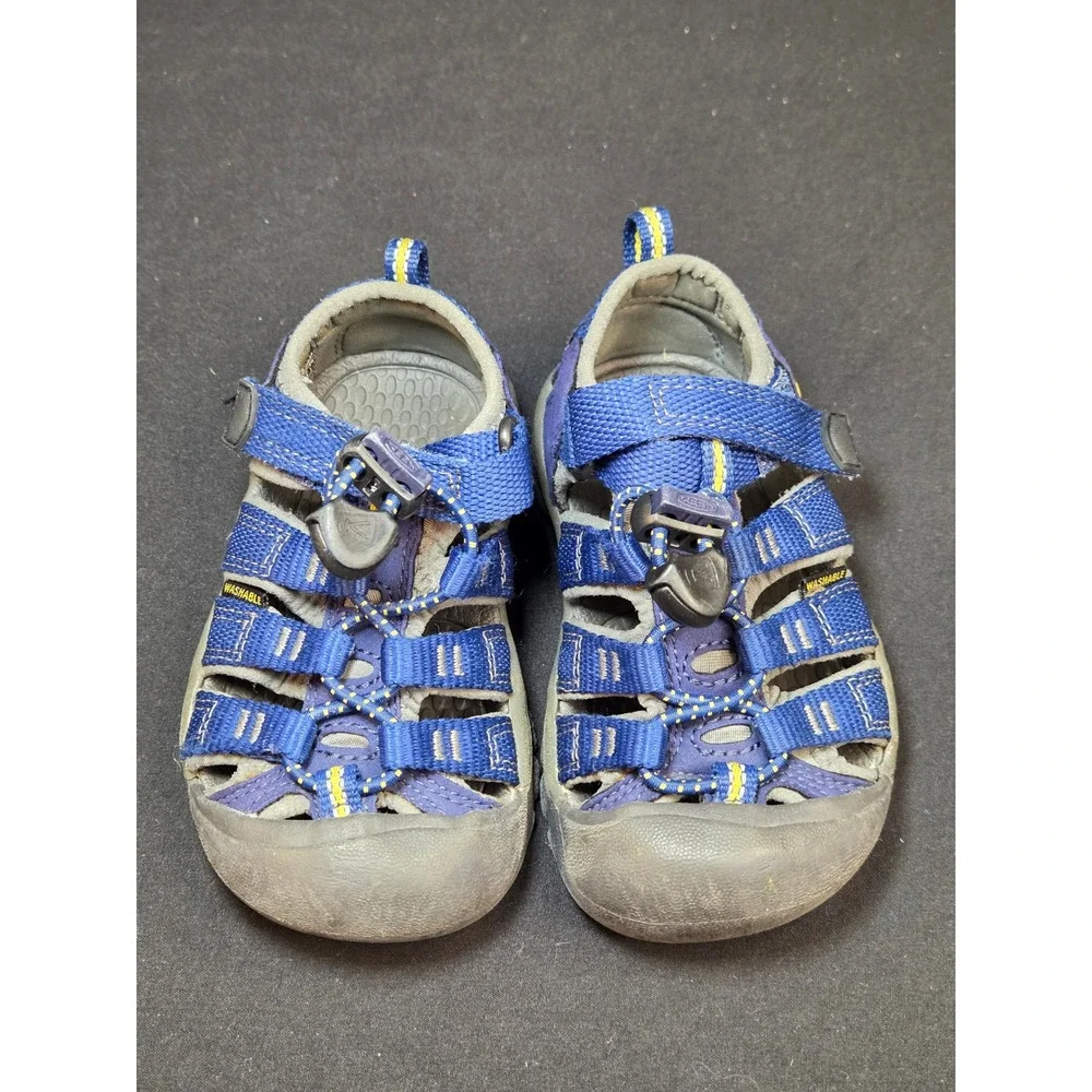 Keen Newport H2 Kids Blue Grey Outdoor Water Sandals Shoes 1009938 Size 8 US
